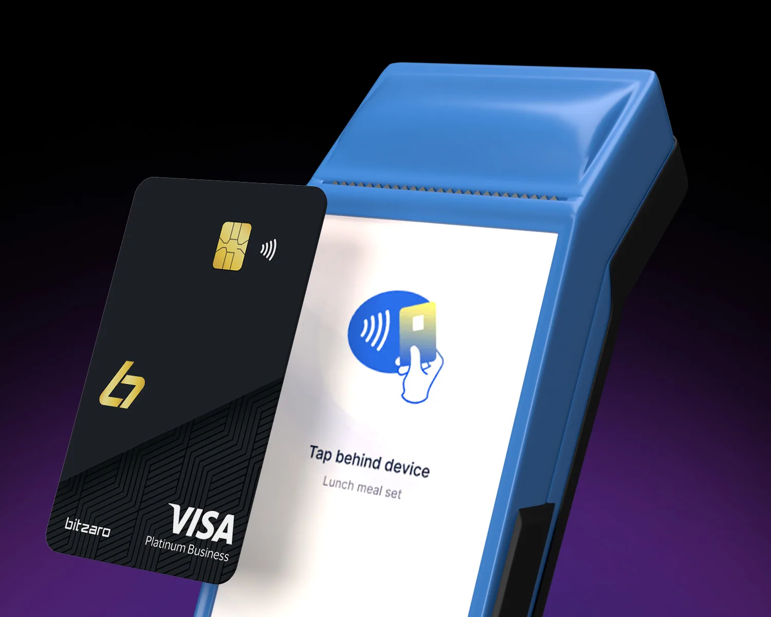 Paying with the physical Bitzaro Card