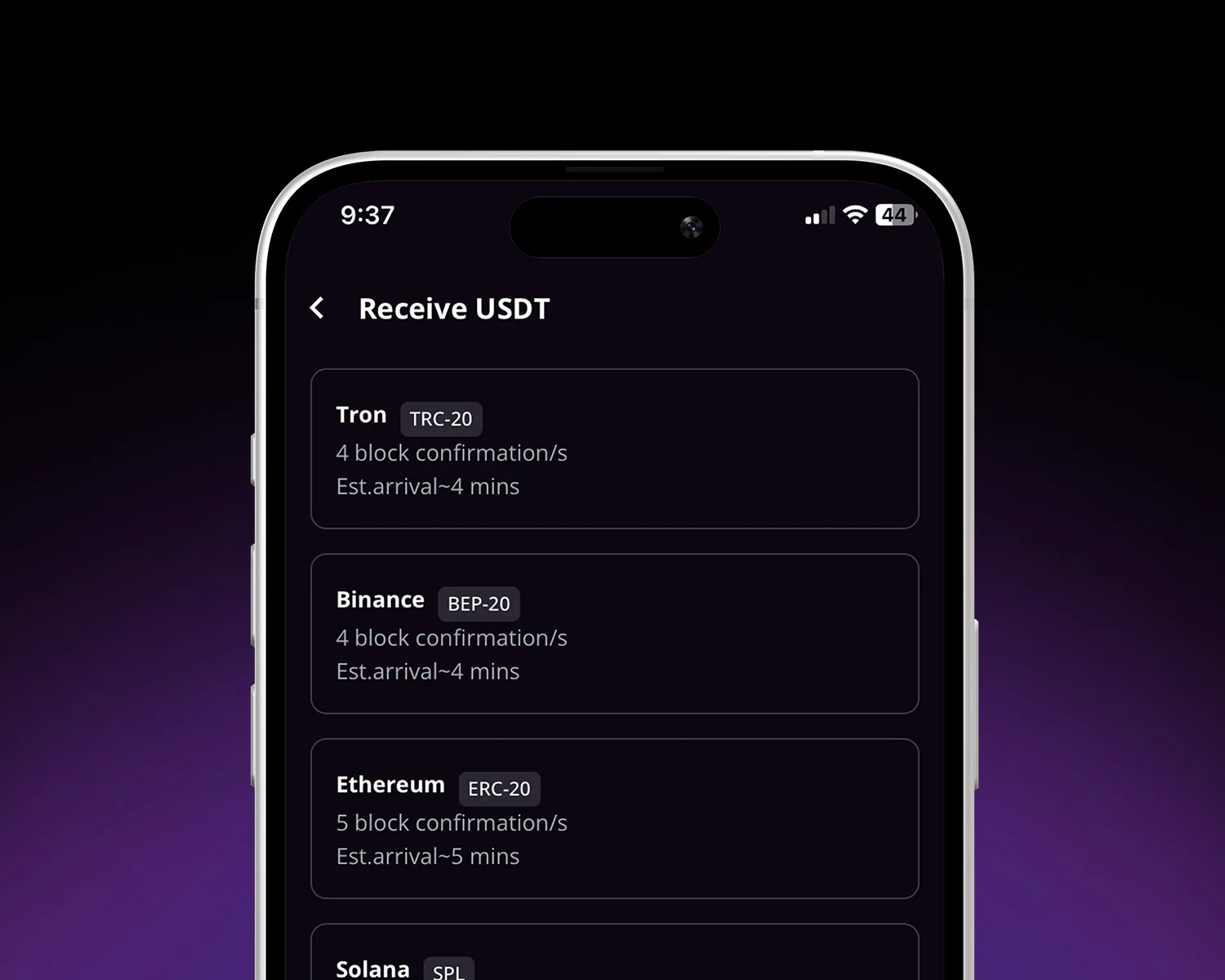 Funds arriving in the Bitzaro Wallet dashboard